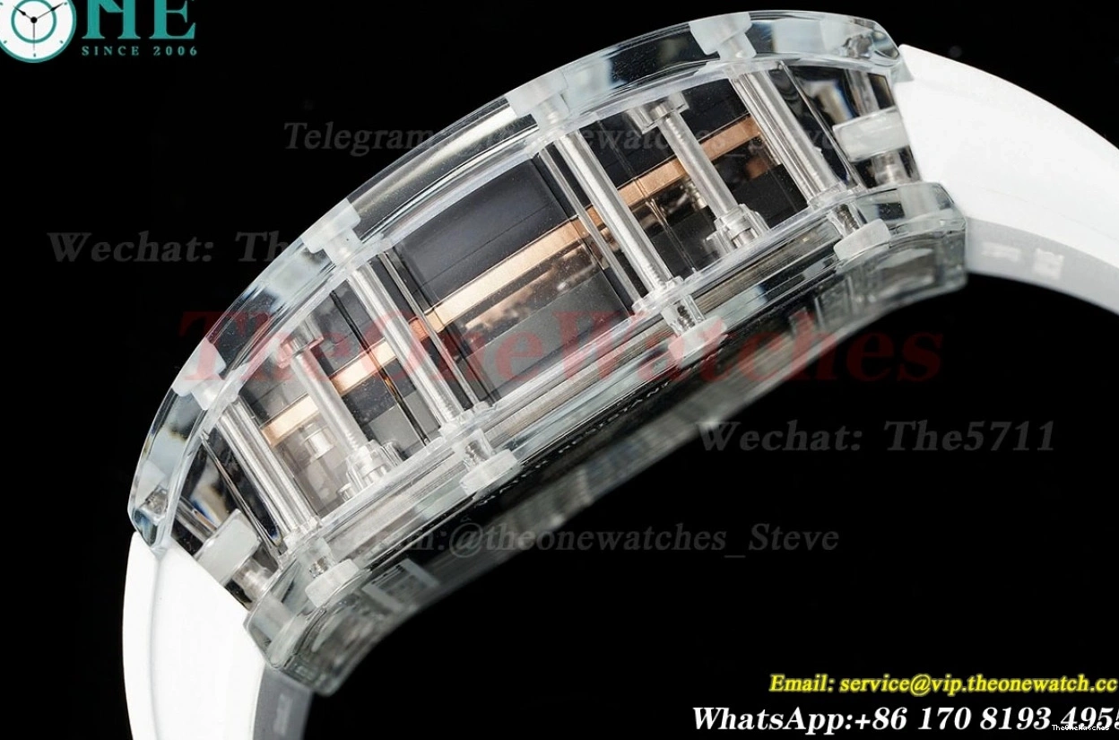 on Dragon Rubber Strap Tourb RM51 RMF Tiger Dial White 0116